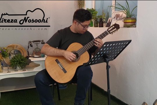 اجرای گیتار کلاسیک Waltz Español اثر ژوزه فرر | طاها شیربان‌شاهی | گیتاریست جلد ۴