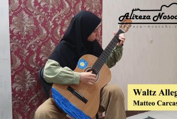 قطعه «والس آلگرو» (Waltz Allegro) اثر ماتئو کارکاسی (Matteo Carcassi) با اجرای زهرا نوروزی، هنرجوی گیتار علیرضا نصوحی.